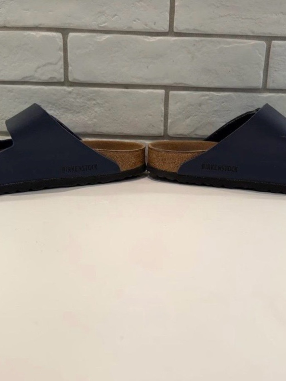 Navy Birkenstocks size EU 41, wide/regular; EUC women's 10.5, men's 8.5 - Picture 6 of 8